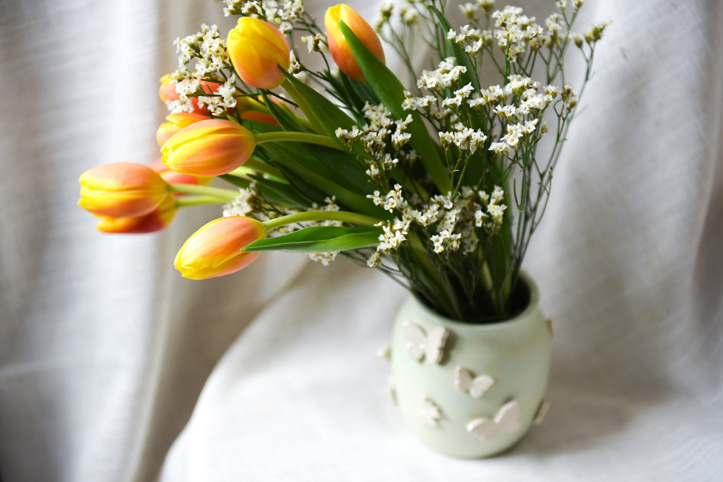 Small green vase