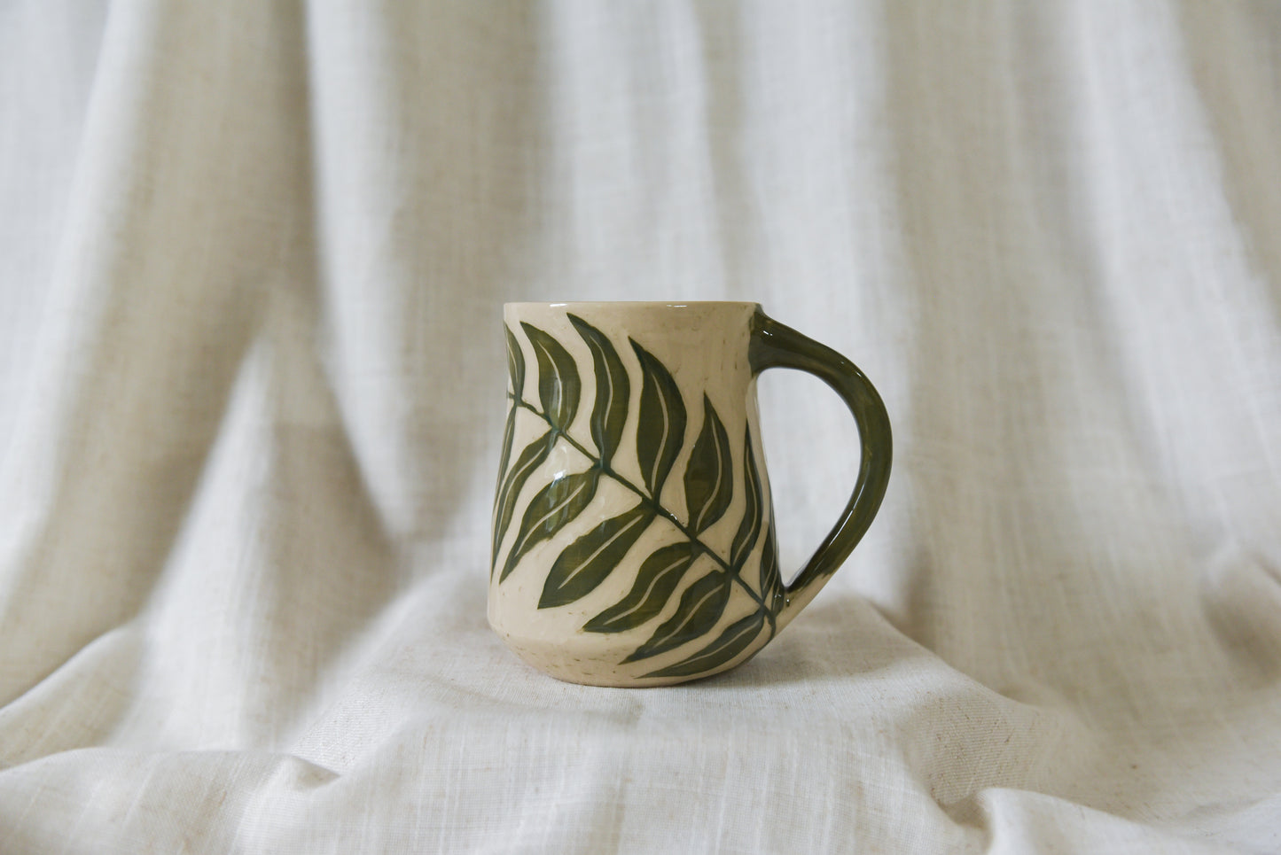 Large Green Vine Mug