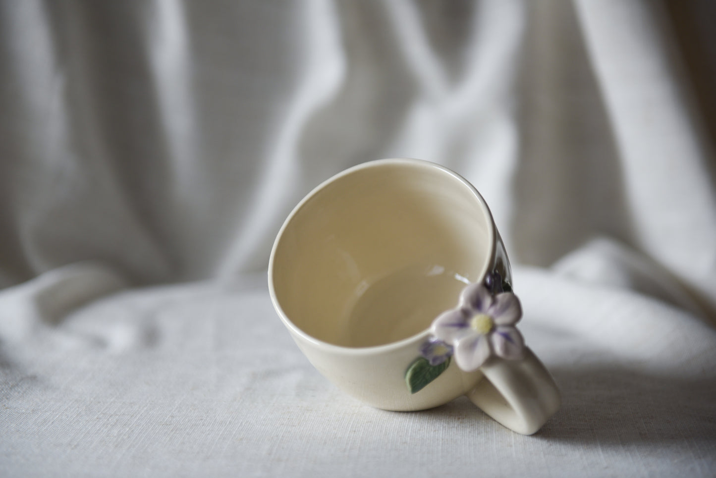 Flower latte mug