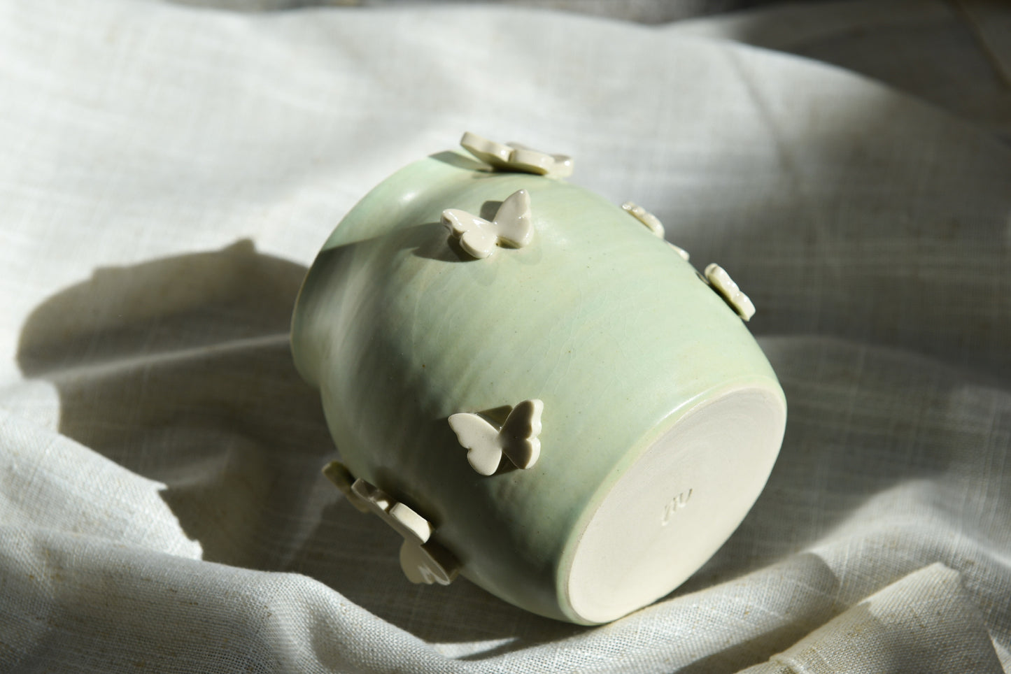 Small green vase