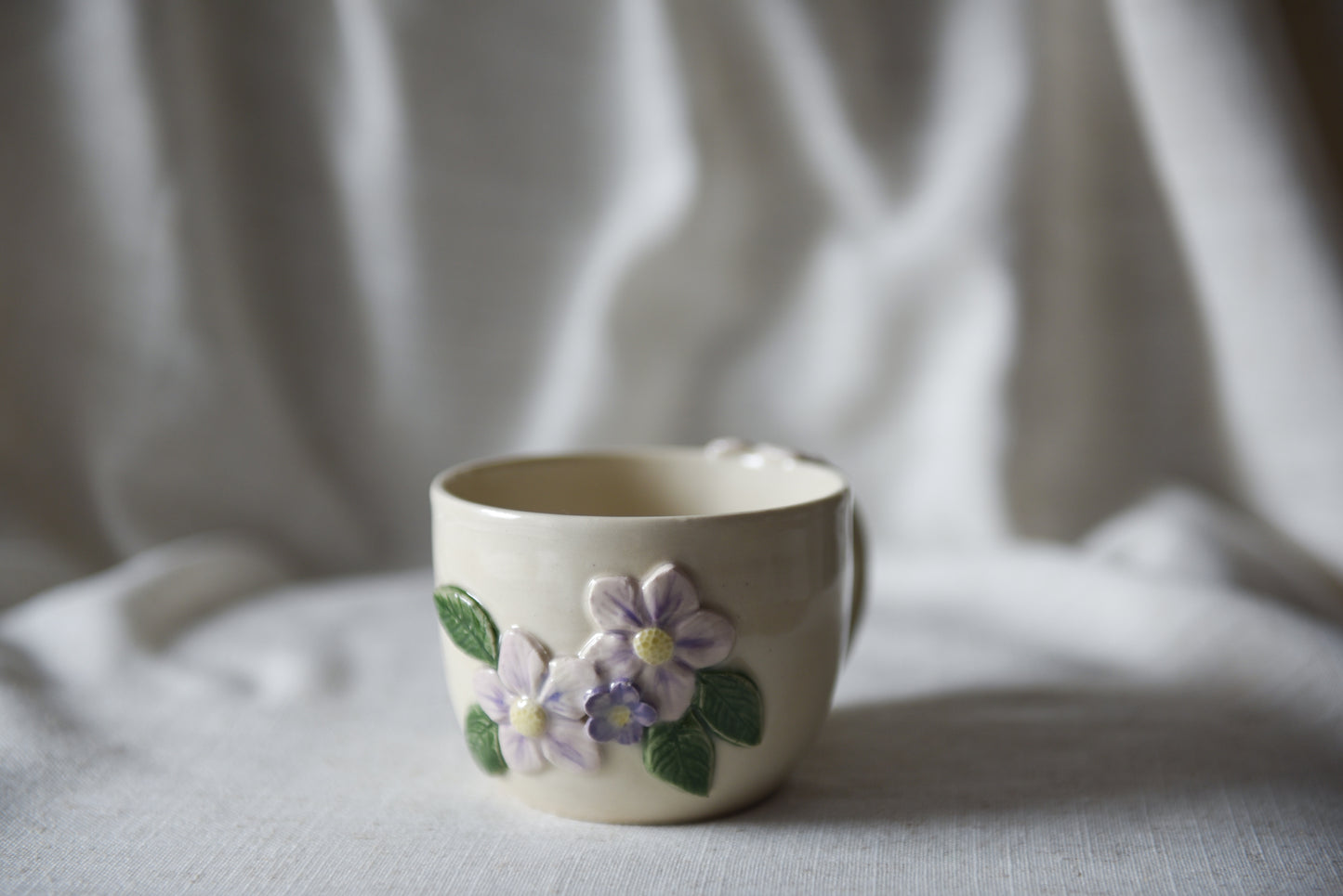 Flower latte mug