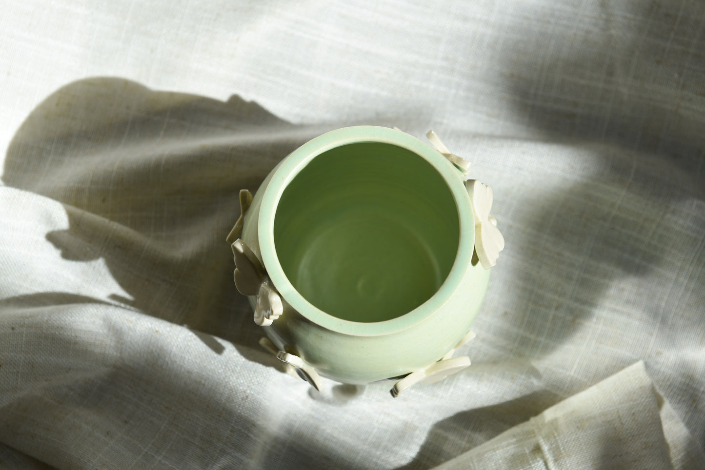 Small green vase