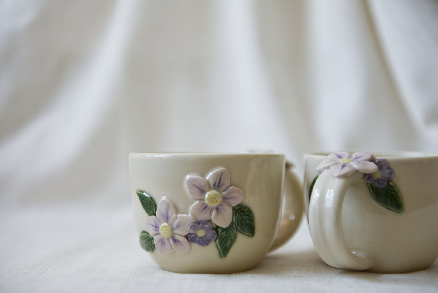 Flower latte mug