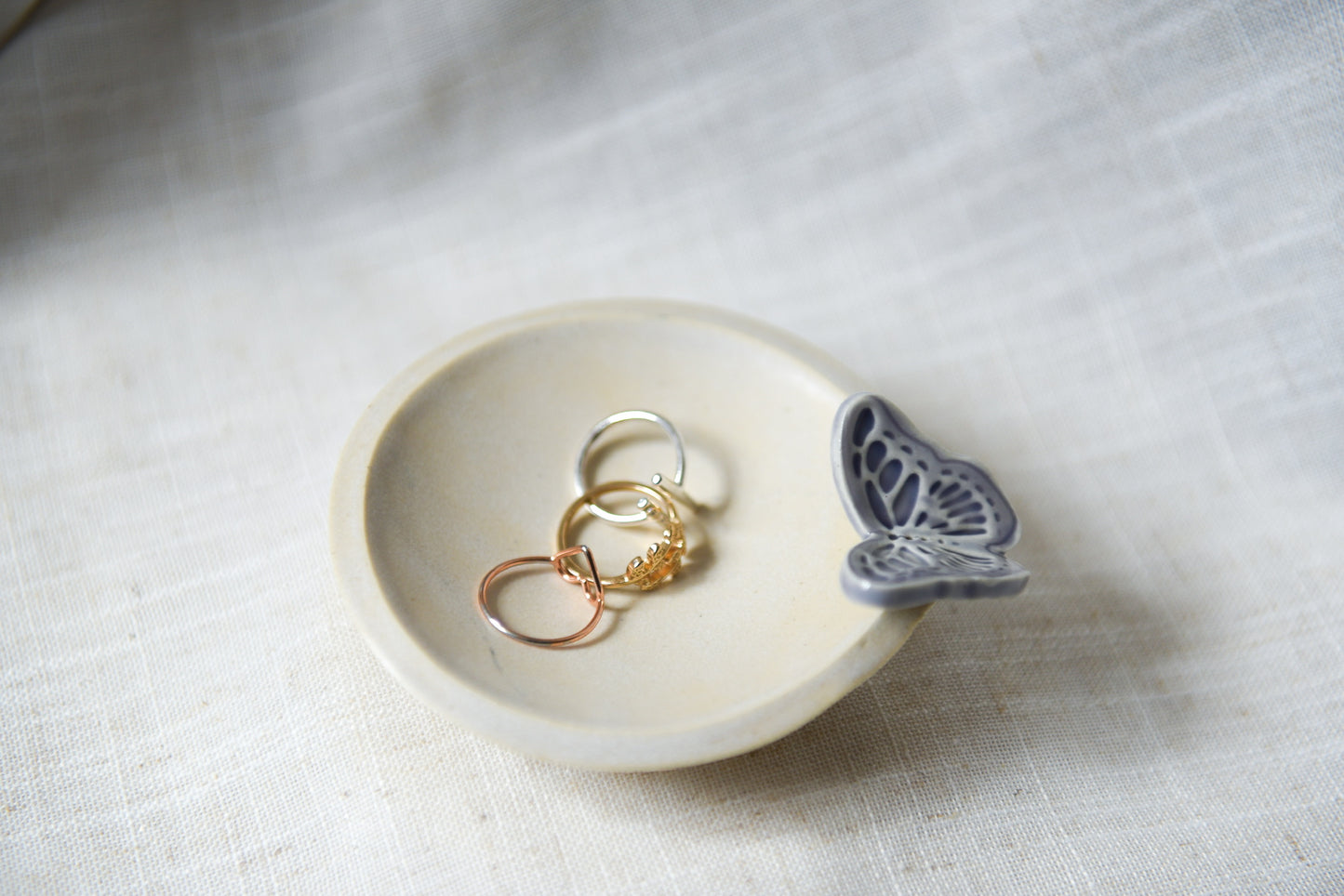 Butterfly ring dish - lavender