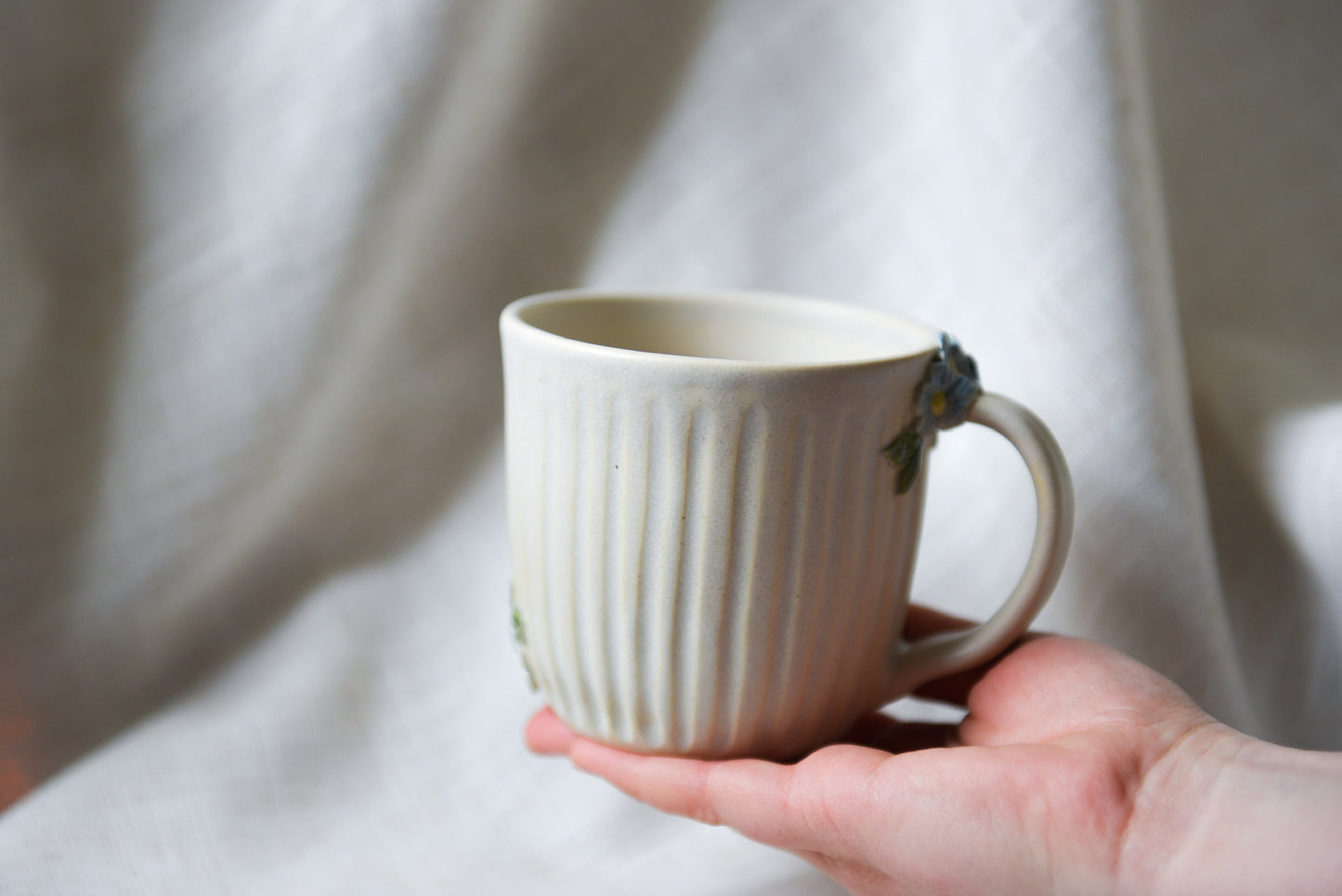 Flower Mug - Blue