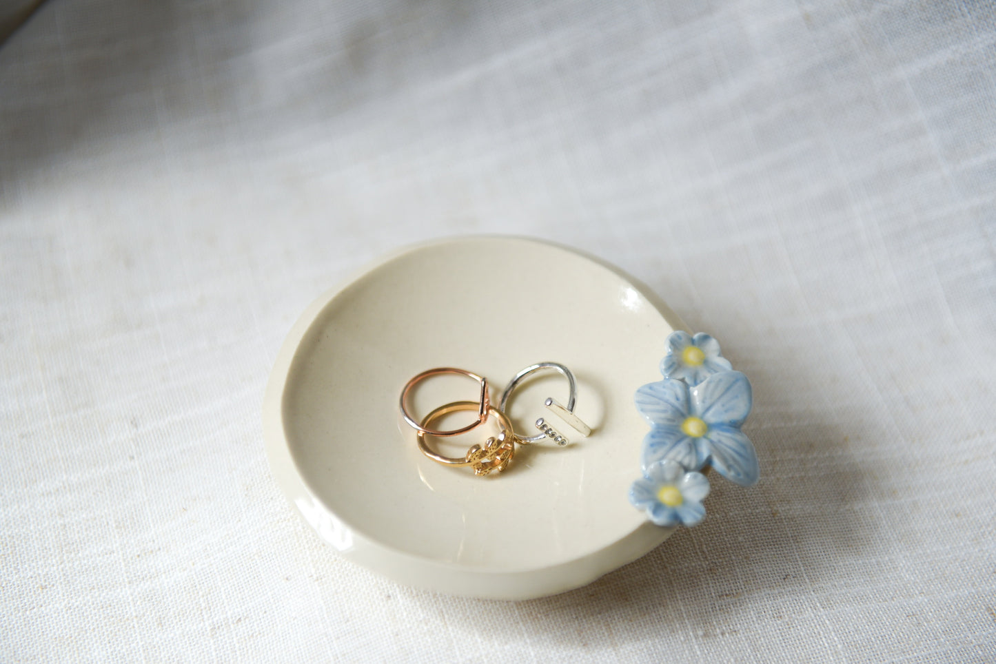 Forget Me Not ring dish