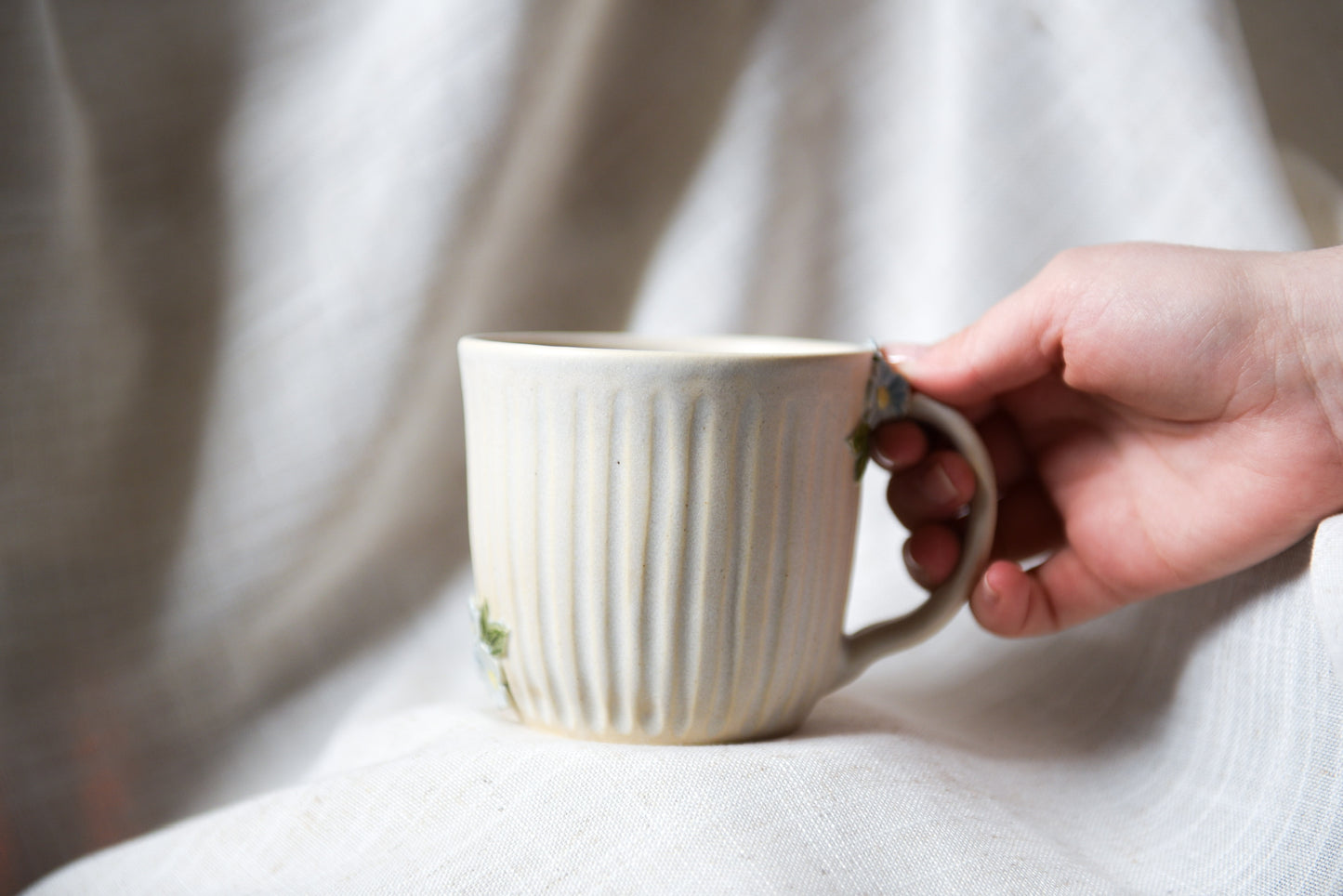 Flower Mug - Blue