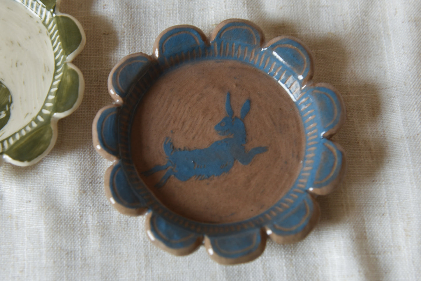 Small Ring Dish - Blue Bunny