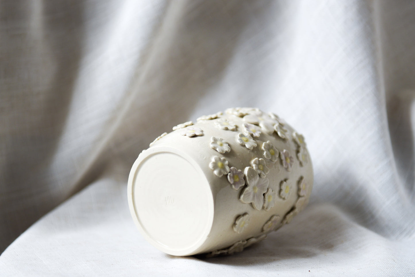 White Flowers Vase