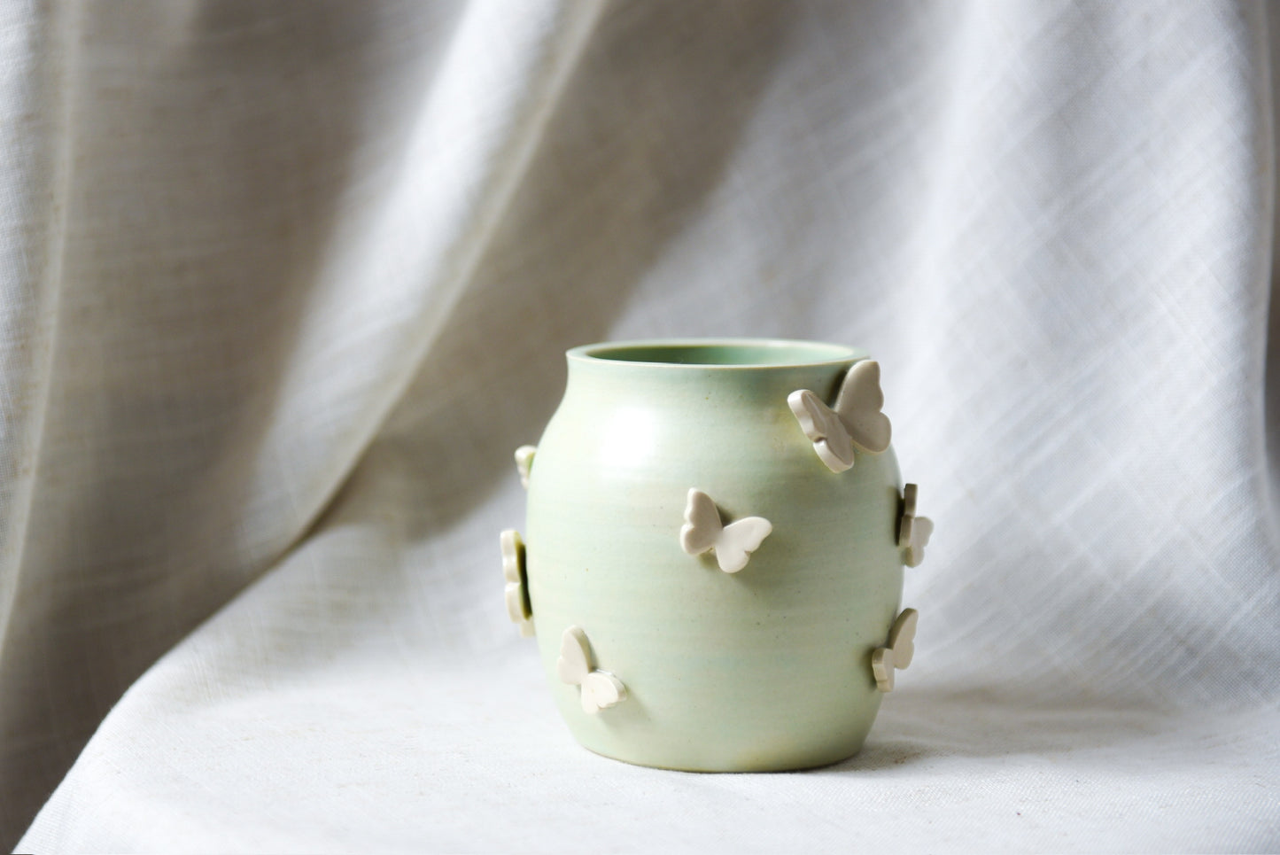 Small green vase