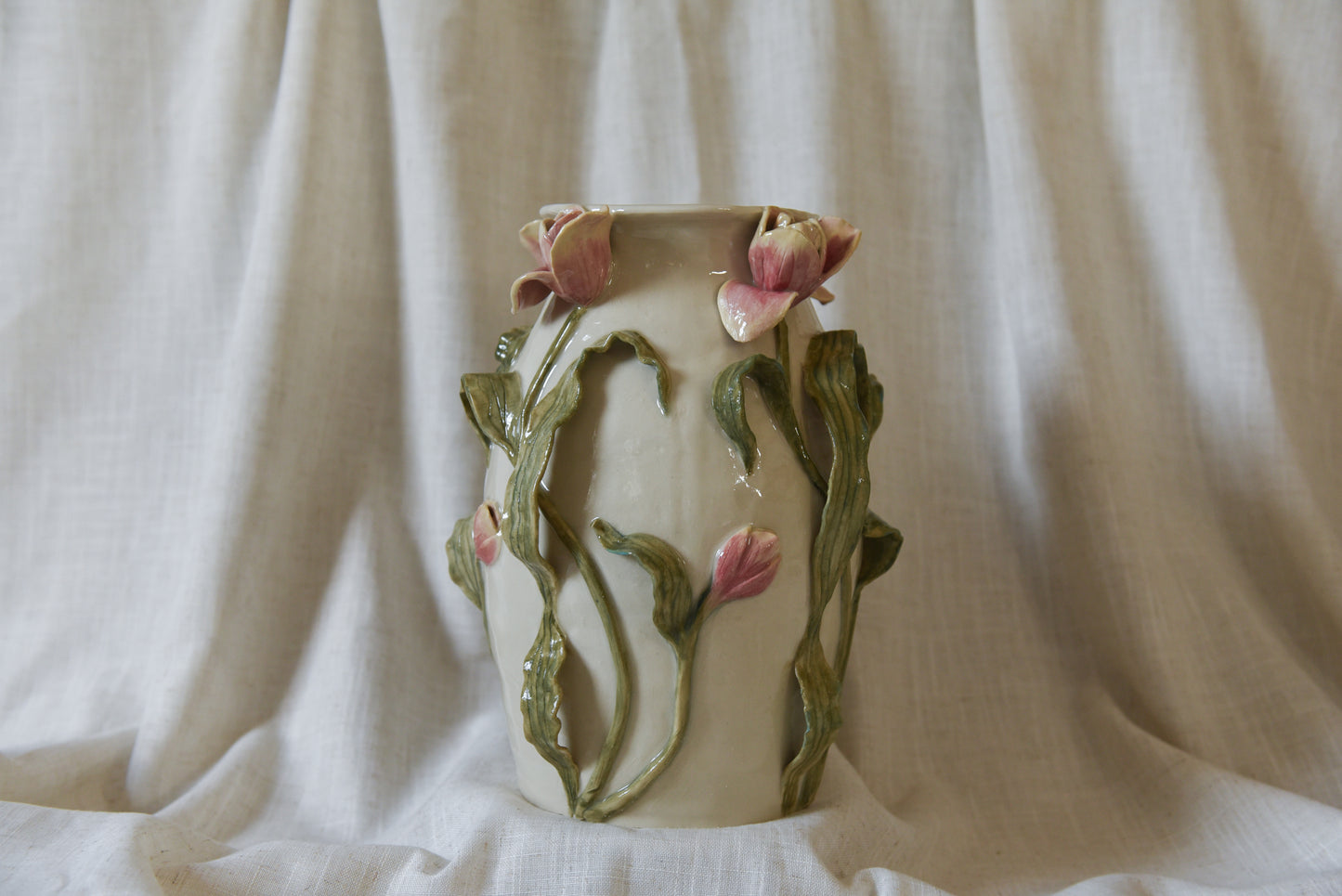 Tulips on a Vase