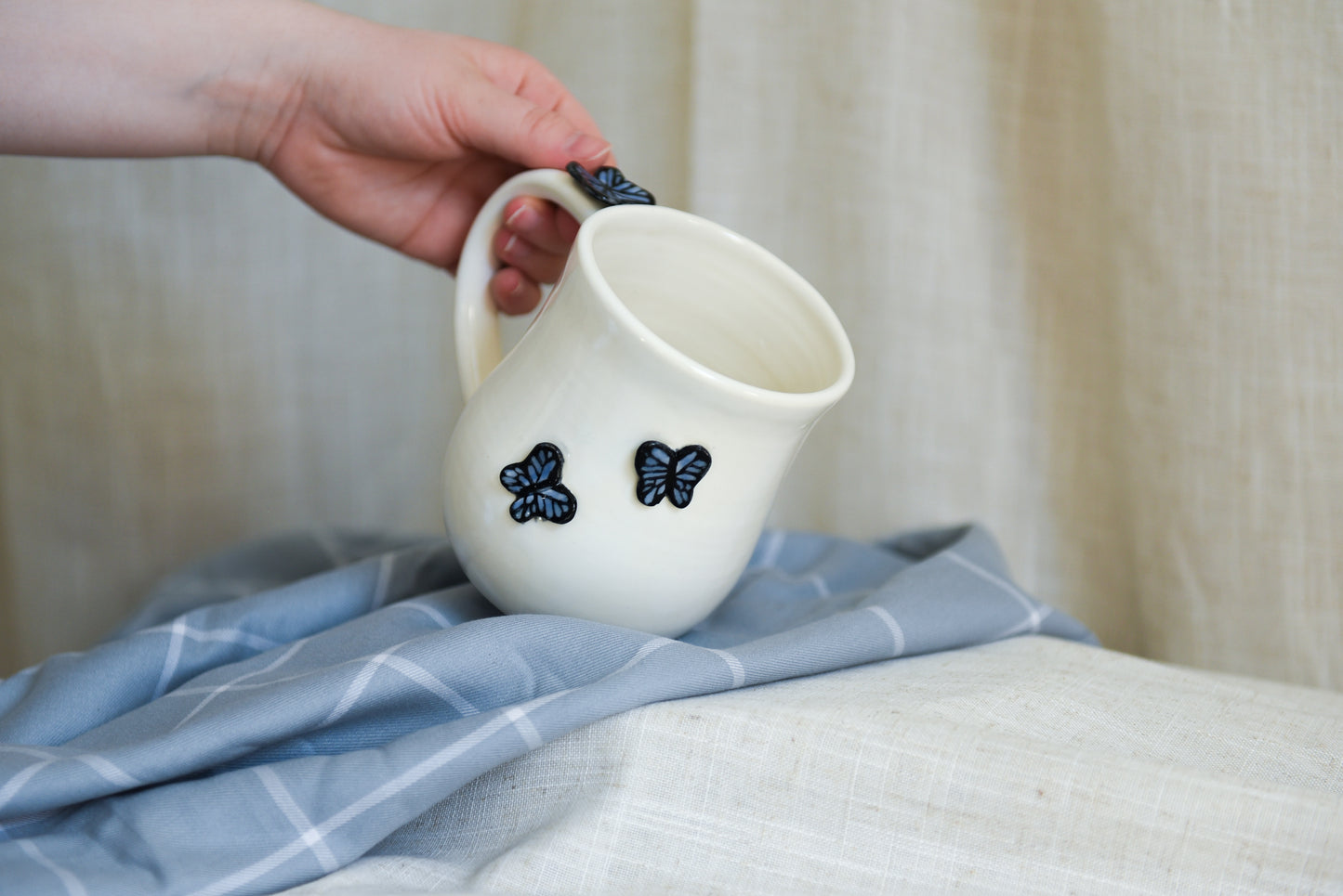 Blue Butterflies Mug