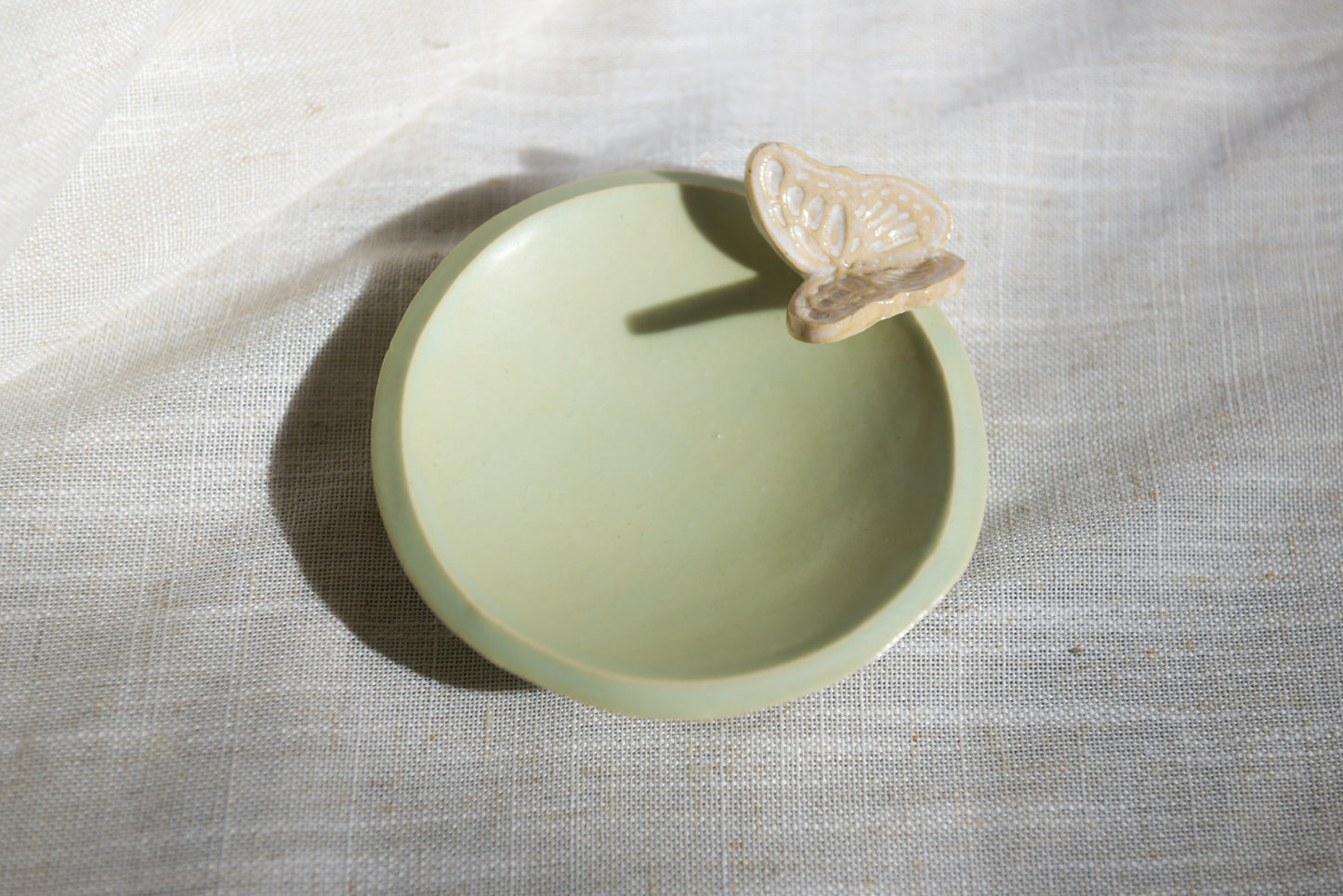 Butterfly ring dish - Green