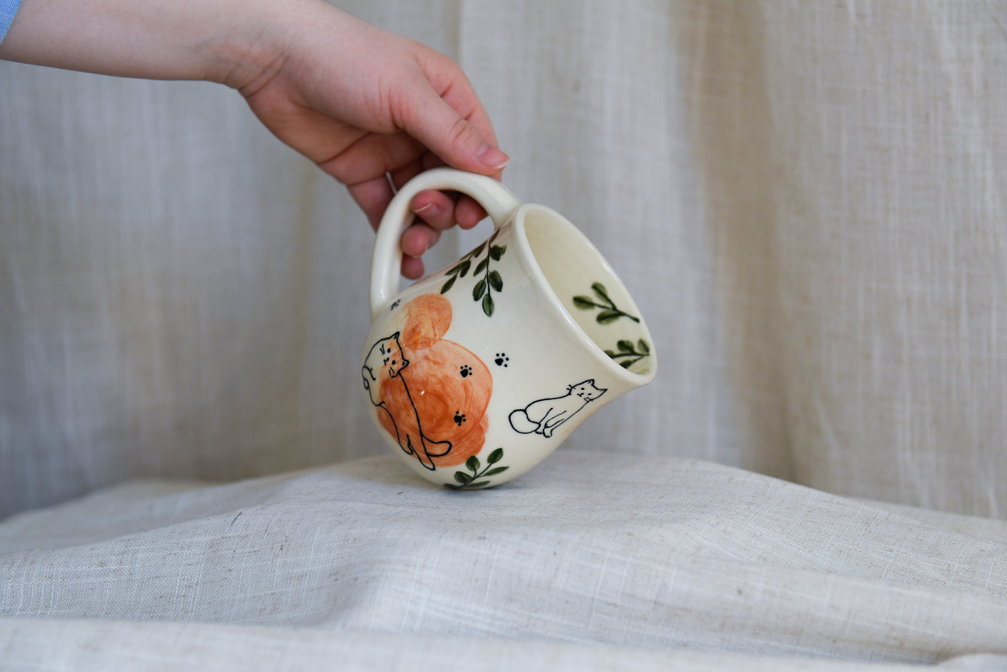 Kitty Mug - Orange