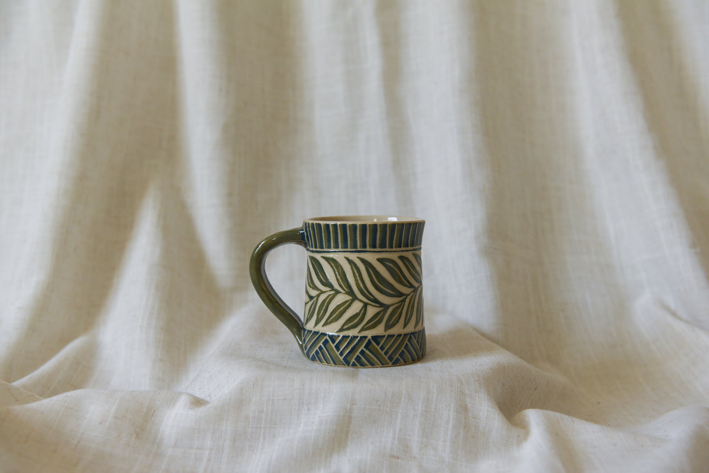 Patterned Leaves Mug
