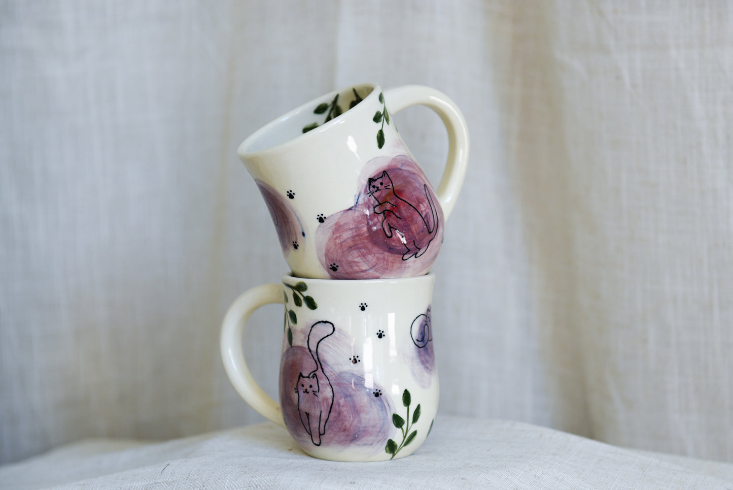 Kitty Mug - Purple