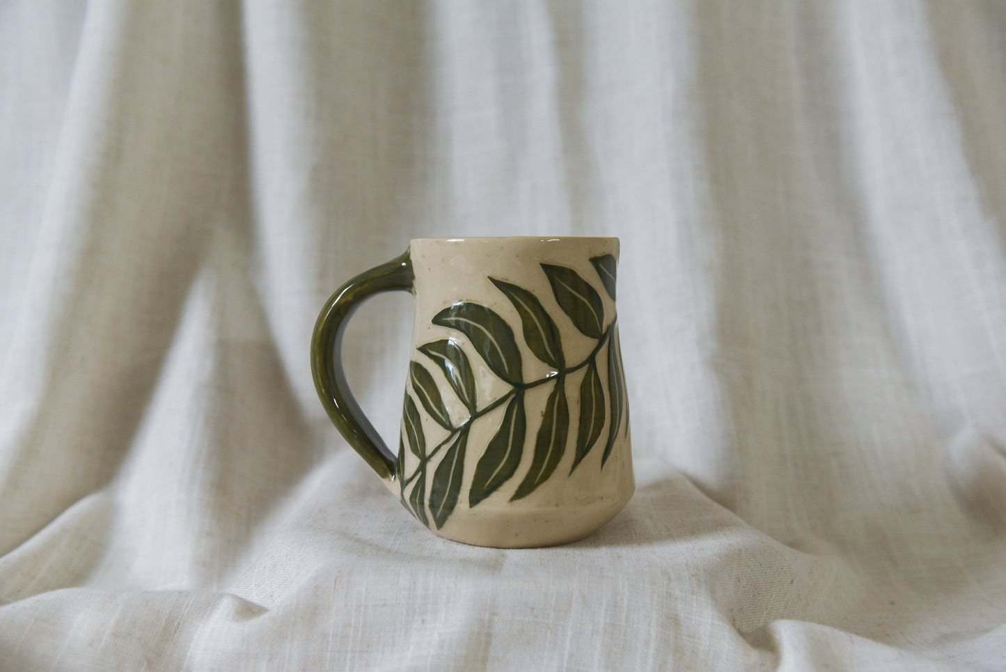 Large Green Vine Mug