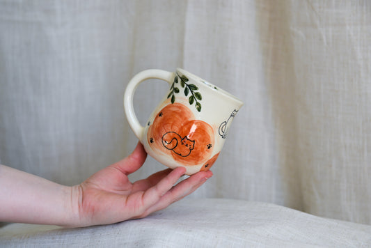 Kitty Mug - Orange