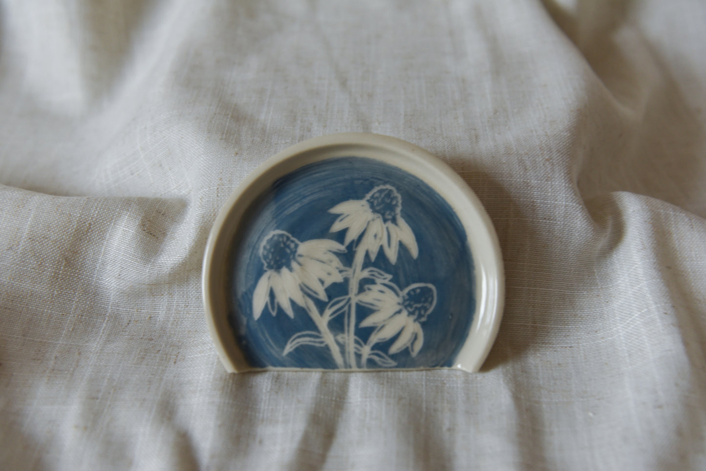 Blue Daisy Spoon Rest