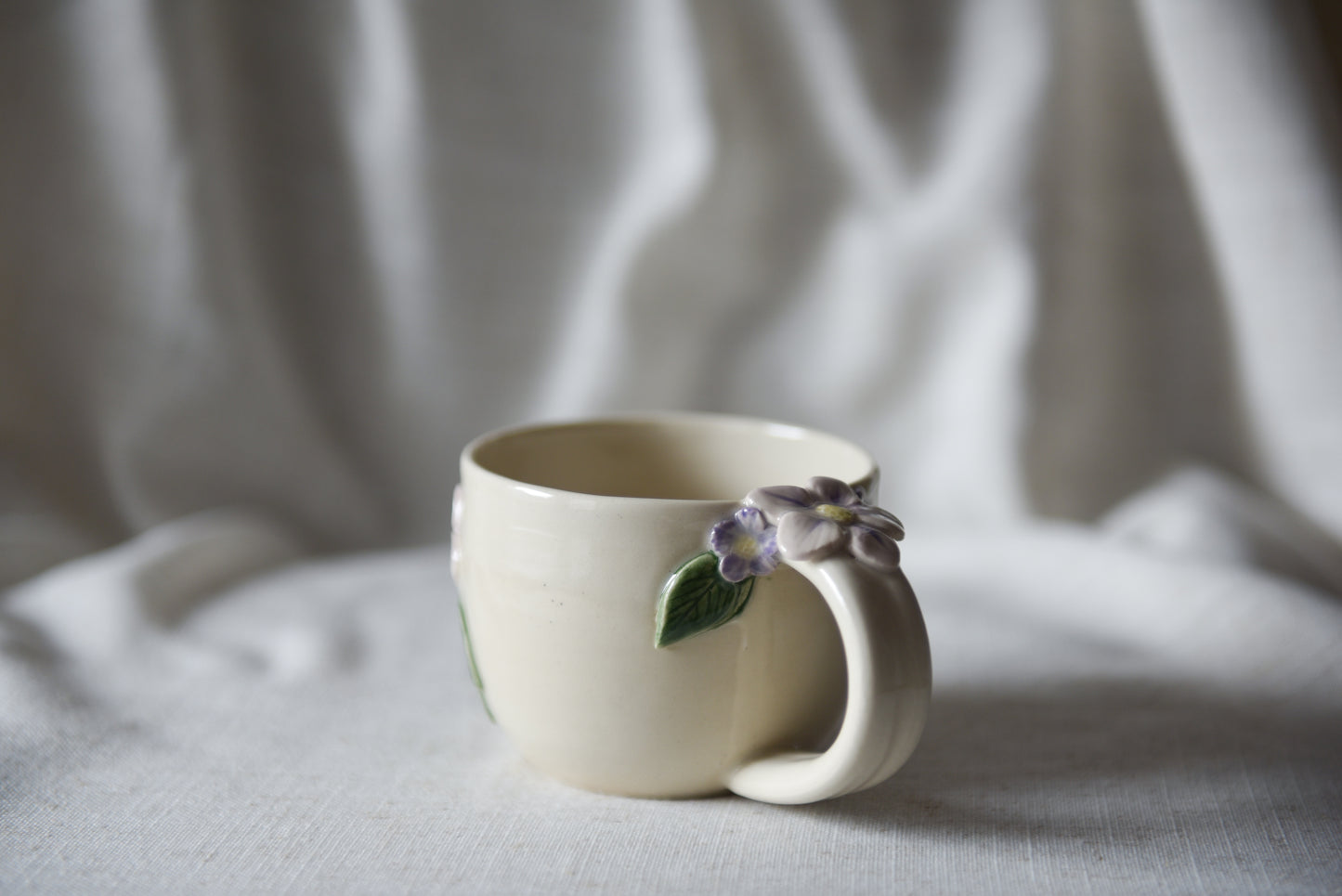 Flower latte mug