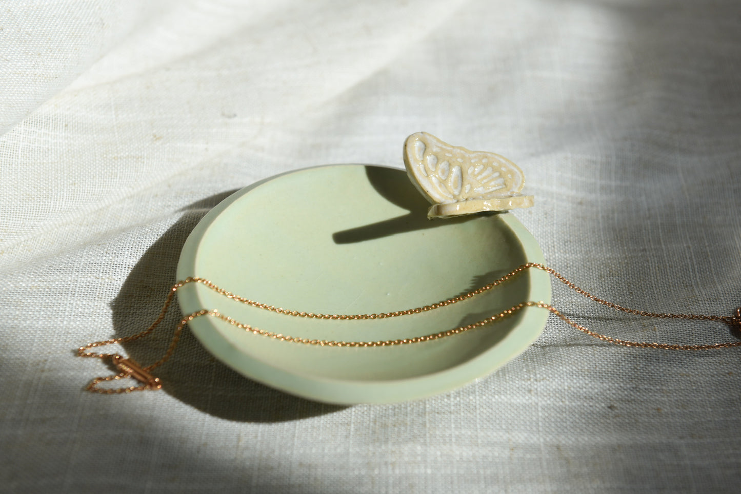 Butterfly ring dish - Green