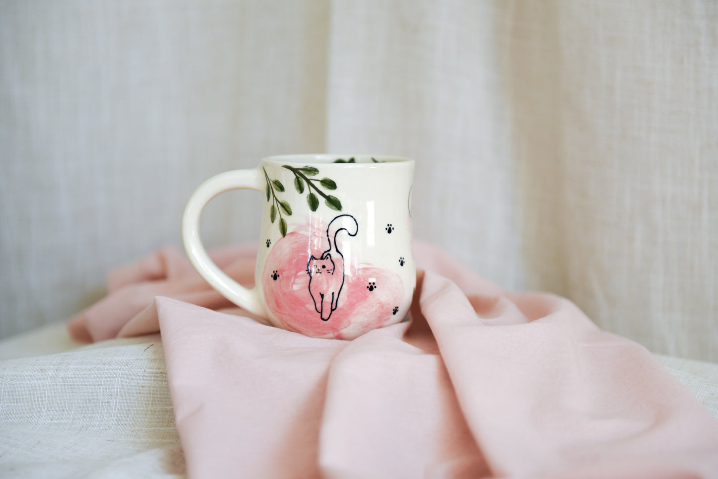 Kitty Mug - Pink