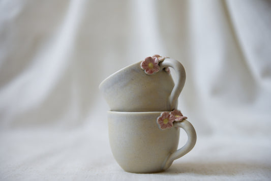 Mini mug - pink flowers