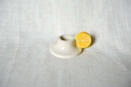 Lemon candle holders