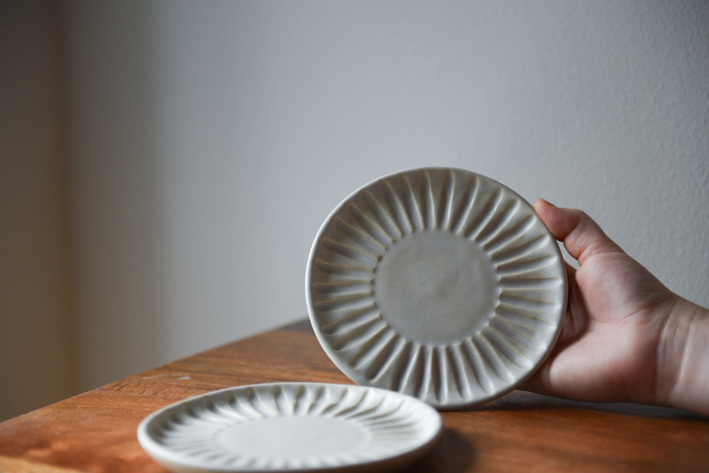 Carved plate - stone