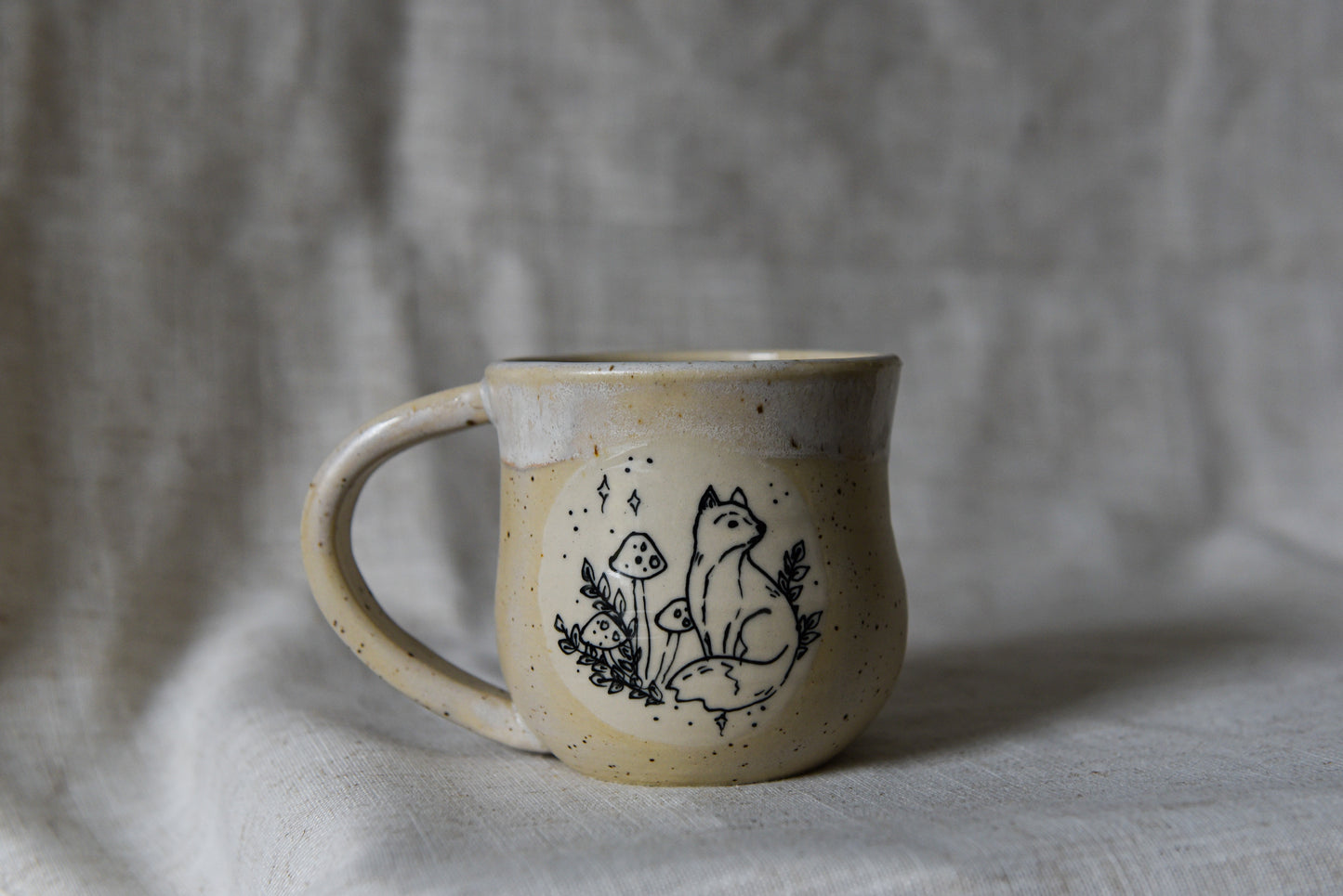 Fox and Mushrooms Mug