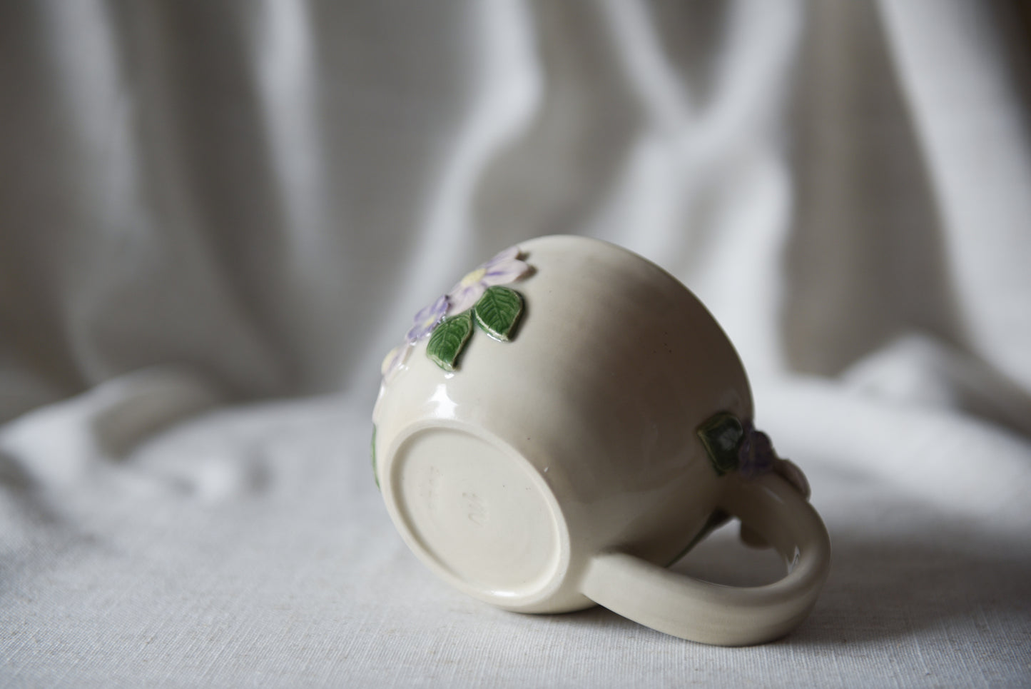 Flower latte mug