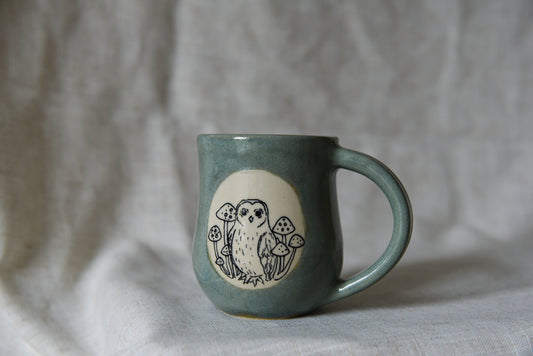 Owls and Mushrooms Mug