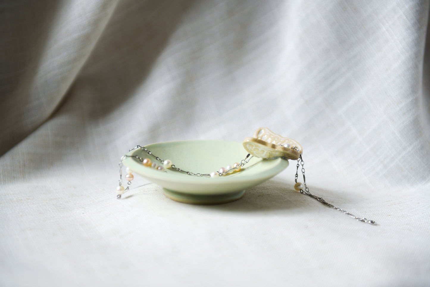 Butterfly ring dish - Green