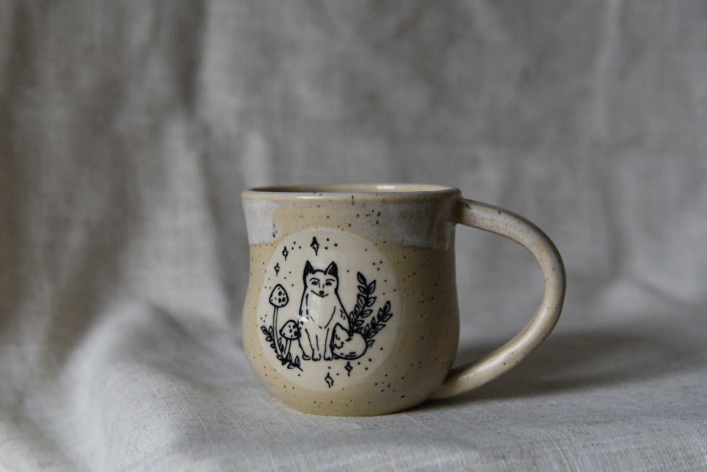 Fox and Mushrooms Mug