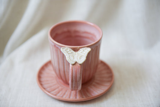 Butterfly Mug - Pink