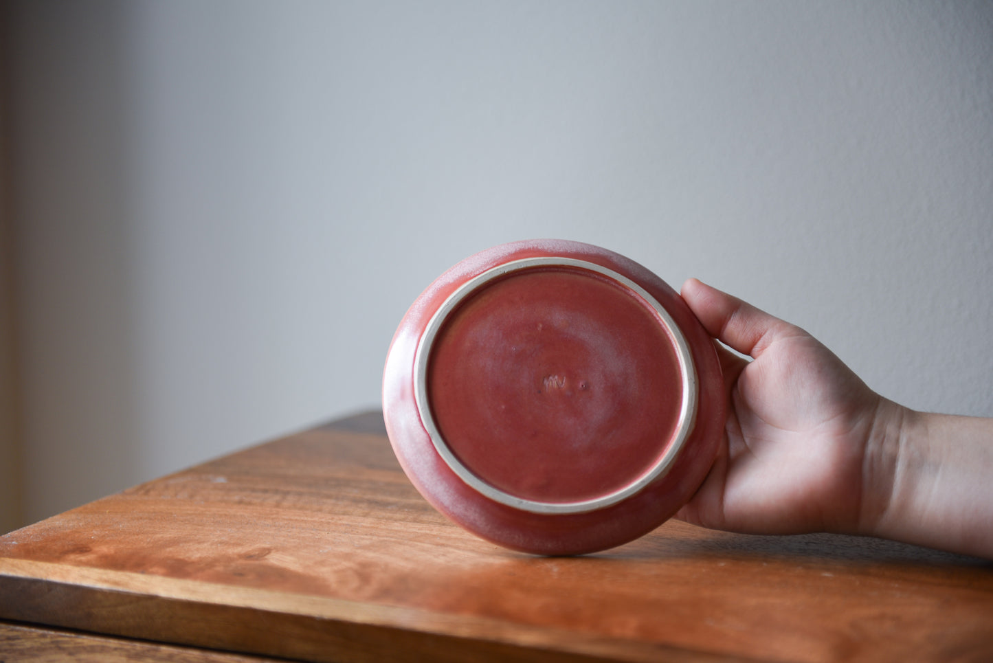Carved plate - pink