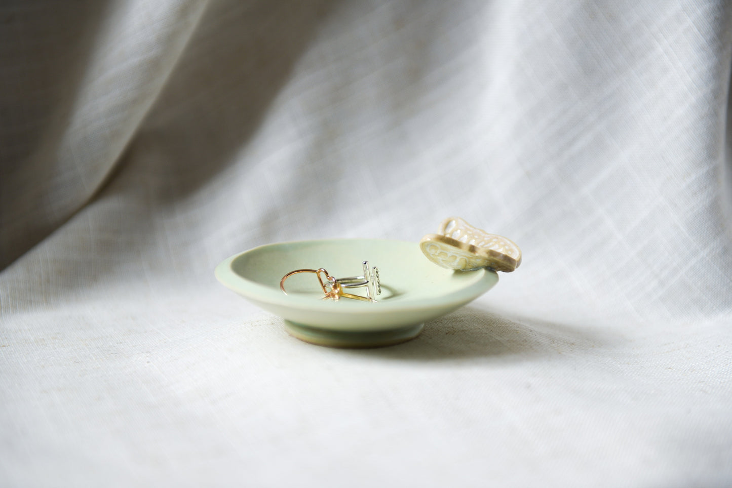 Butterfly ring dish - Green