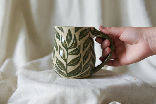 Green Leaves Mug