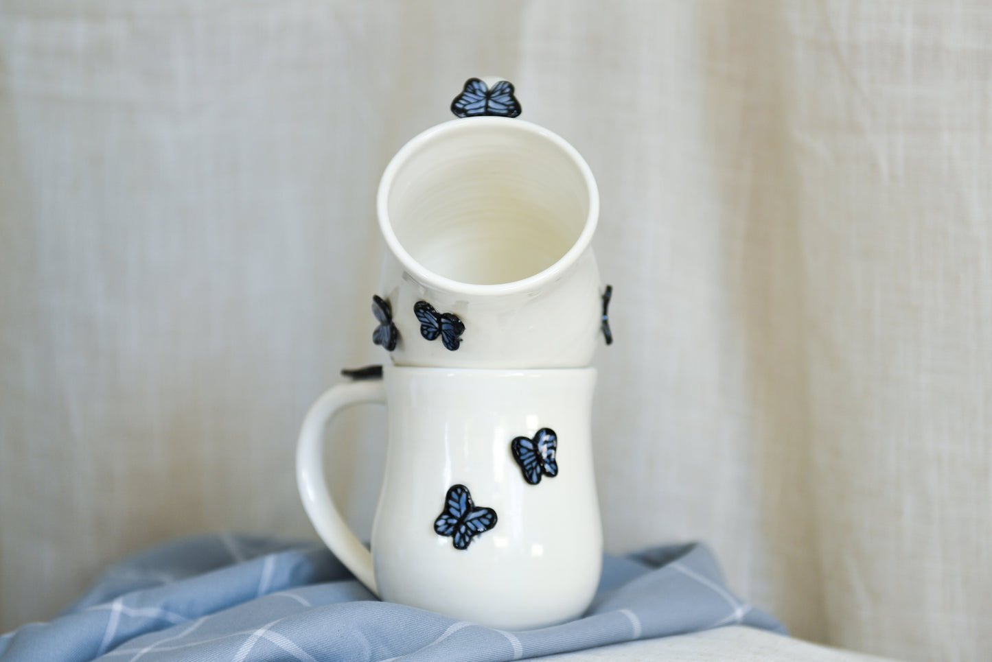 Blue Butterflies Mug