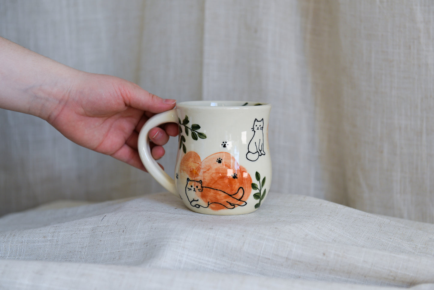 Kitty Mug - Orange